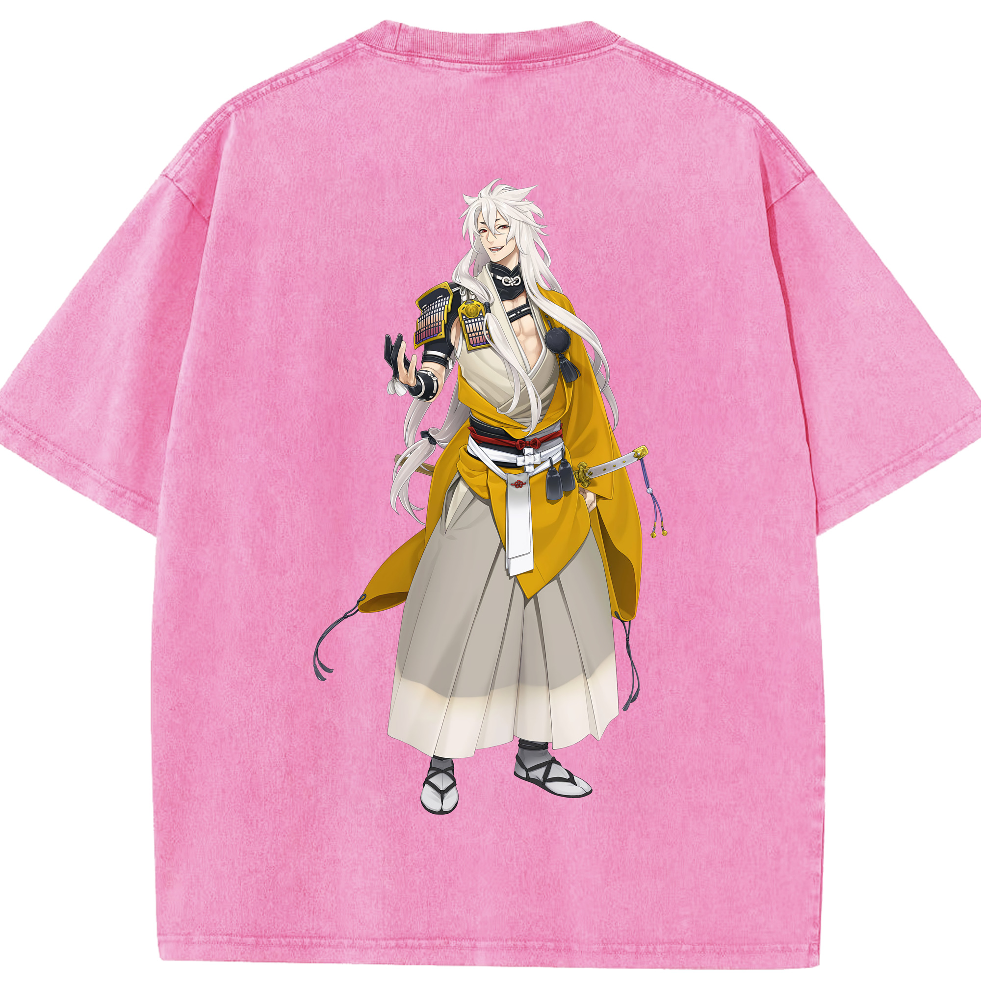 （画像用） 刀剣乱舞 Touken Ranbu 綿100% ヴィンテージ風 半袖Tシャツ（背面プリント）